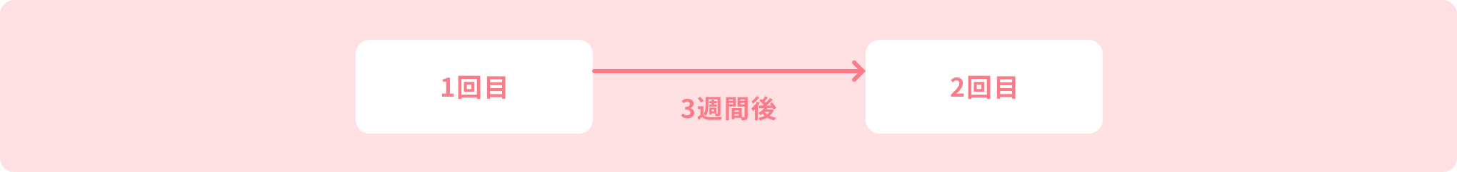 1回目のワクチン接種が生後9～12週齢（生後2か月半～3ヶ月）の場合のワクチンプログラムの図